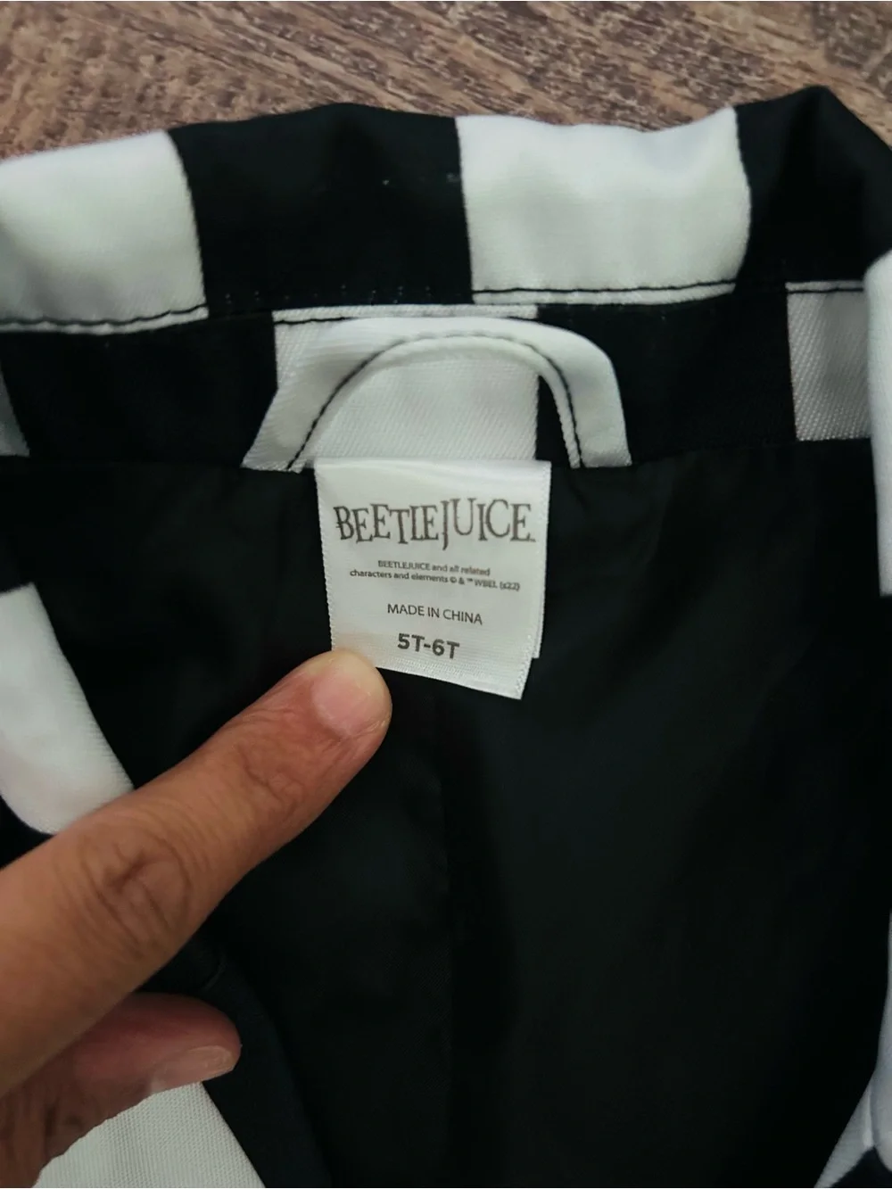 Black & White Striped Blazer - Beetlejuice costume.